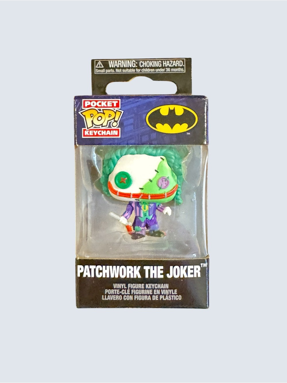 Funko Pocket Pop DC Batman Patchwork The Joker Vinyl Keychain New in Box
